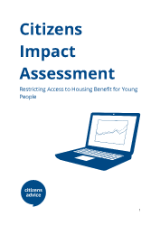 Cover for Housing Benefit Impact report