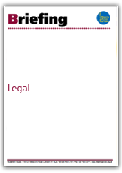 Legal briefing cover